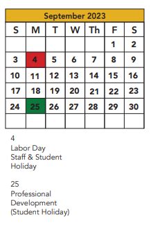 Monterey High School - School District Instructional Calendar - Lubbock ...