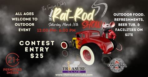 Treasure Club 1st Annual Rat Rod Show, 716 Seaboard St, Myrtle Beach ...
