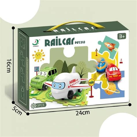 Rail Car Puzzle Track Car Play Set – Jr.Billionaire