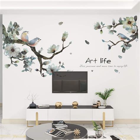 LLYDD Leaf Wall Sticker Tree Leaves Wall Stickers Decal Art Decor Peel ...