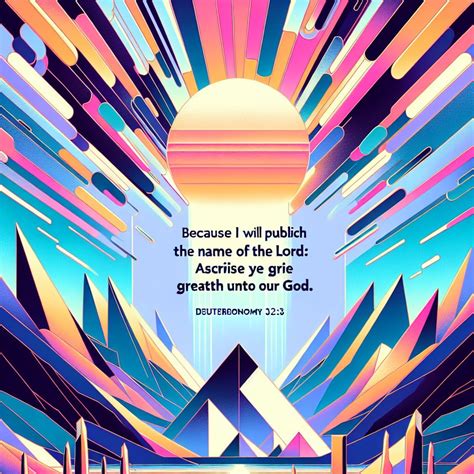 What does Deuteronomy 32:3 mean? | Bible Art