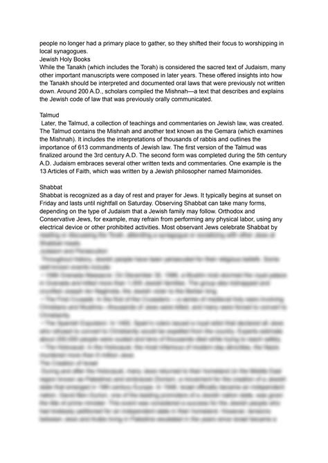 Jewish Fundamental Beliefs