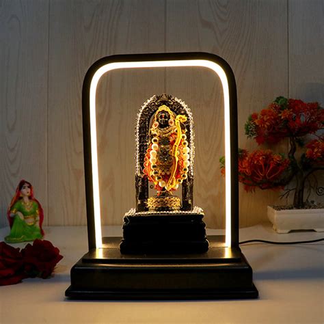 LED Ram Lalla Murti with Dress Detailing – 7-Inch Polyresin Idol for S ...