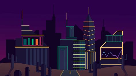 Wallpaper city, road, cactus hd, picture, image