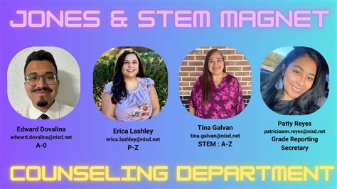 Jones Counseling Department | Jones Middle School Northside Independent ...