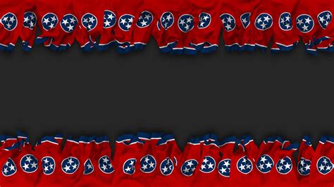State of Tennessee Flag Hanging Banner Seamless Looping with Bump and ...