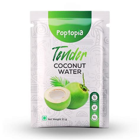 Poptopia Tender Coconut Water Powder Pack of 40 = 440gms = 8L