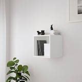 EKET wall-mounted shelving unit, white, 35x35x35 cm (133/4x133/4x133/4 ...