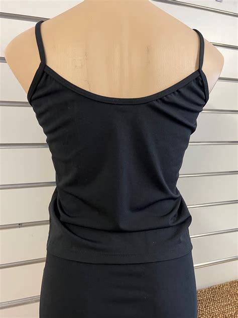 Shoe String Singlet Swim Top Chlorine Resistant - Black Size 20 (Worn