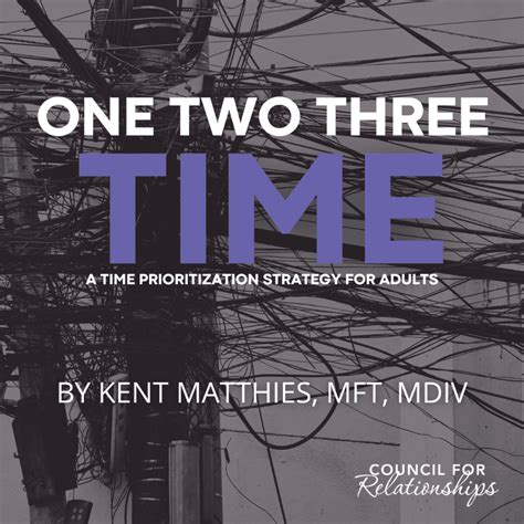 One Two Three Time: A Time Prioritization Strategy for Adults | Council ...