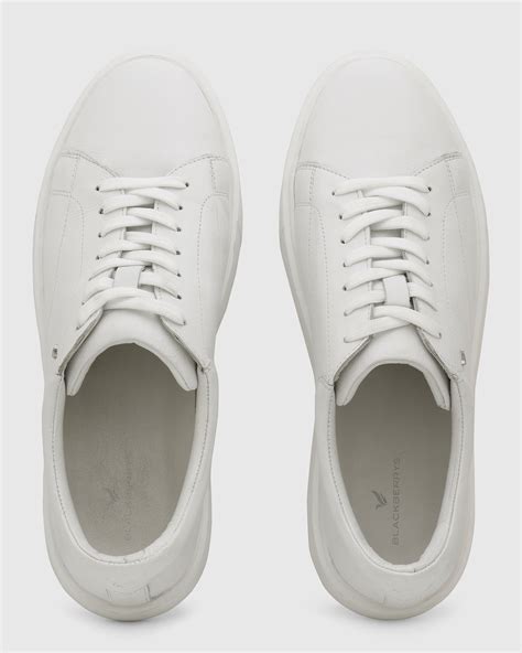 Buy Vosil White Leather Sneakers Online India