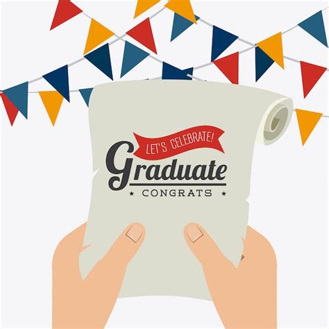 Graduation design. | Premium Vector