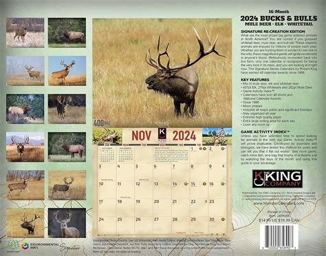 The KING Company-Monster Calendars – Calendario de pared 2024 de la ...