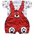 Buy BabyMart Baby Boy's Romper (Dungaree_02_Red_6-12 Months) at Amazon.in