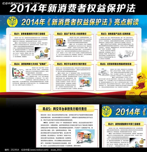 消费者保护法六大亮点解读宣传栏图片下载_红动中国