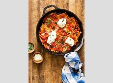 One Pan Vegetable Skillet Lasagna (Dinner For Two  