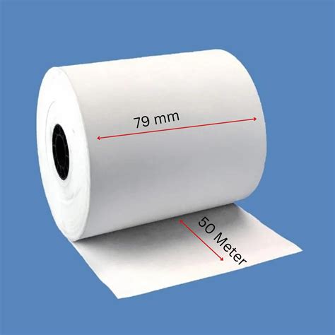Techxtra 79MM x 50 mtr (3 Inch) (55 GSM) Thermal Paper roll ideal for ...