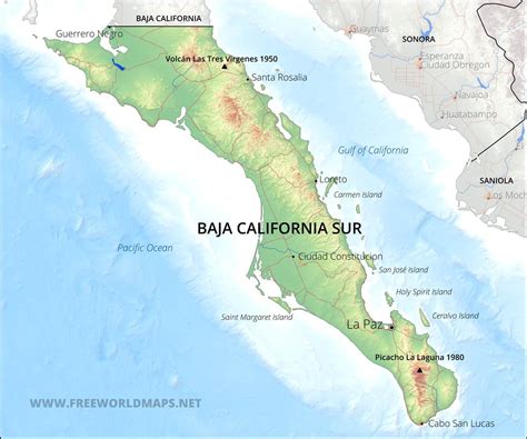 Map Of Baja