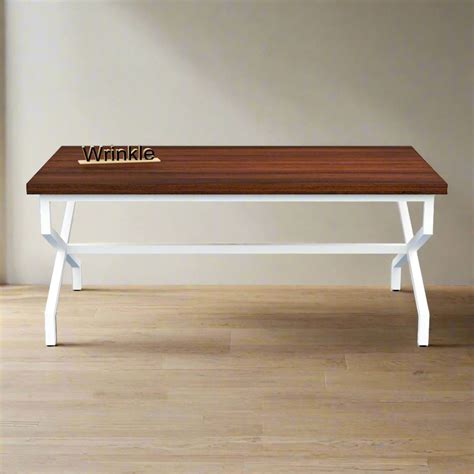 Heavy and Latest Iron Rectanlge Table With Solid Sheesham Wood – Furnishiaa