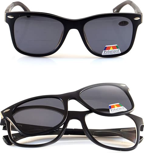 Buy FBL Mens Bifocal Reader Magnetic Snap-On Polarized Sunglasses Soft ...