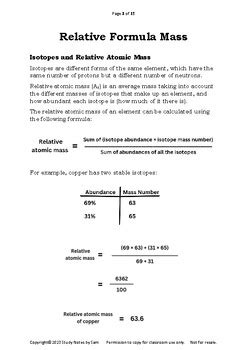 Image result for Quantitative Chemistry Notes