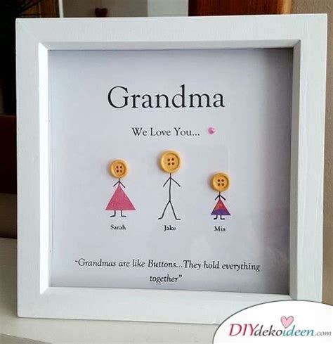 30 super Geschenke für Oma - Geschenkideen für Oma zum Basteln ...