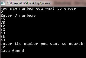 Image result for Searching in Array of C Programming