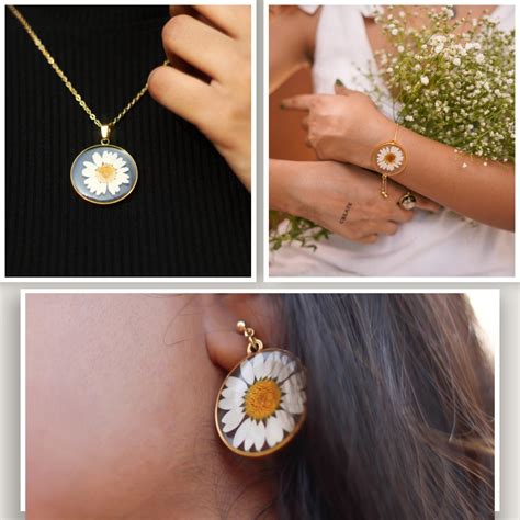 White Daisy Golden Combo Set – The Botanic Store