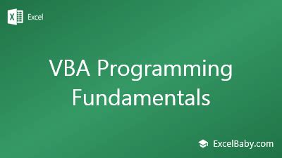 Programming in VBA 的图像结果