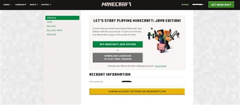 Image result for Minecraft Java Account Migration