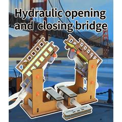 Pludo Pneumatic Movable Bridge STEM Kit – Hydraulic Movement Learning ...