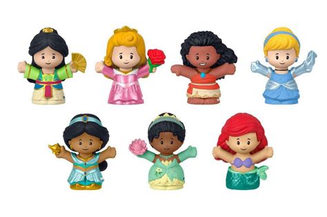 Disney Little People Princess Figures Set, 7-Pack Toy for Toddlers, New ...