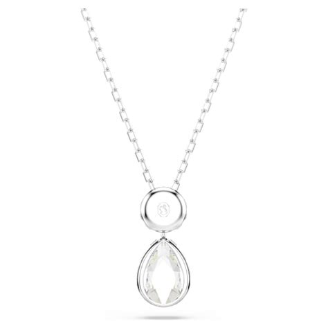 Chroma pendant, Mixed cuts, Multicolored, Rhodium plated | Swarovski