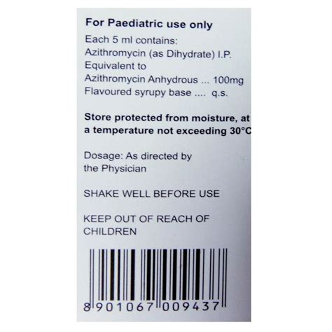 Aziwok 100 mg Liquid 15 ml Price, Uses, Side Effects, Composition ...