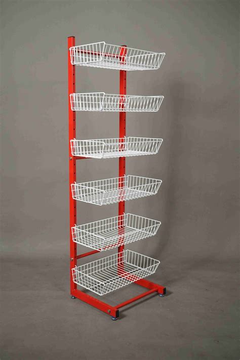 RAK DISPLAY TOKO JAJANAN TIPE MEIWA, 6 SUSUN KERANJANG