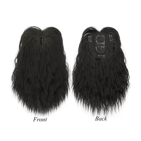 Buy Dybst Hair Topper Toupee Hairpiece Synthetic Fiber Wavy/Straight ...
