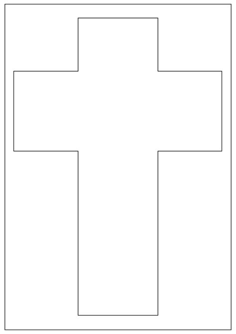 Cross Template Printable - Free Printable US