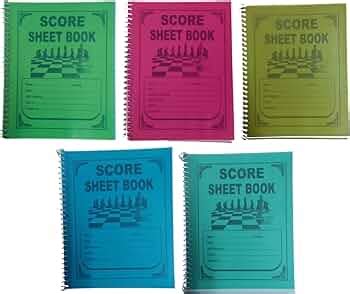 Chess Score Sheet: Chess Game Record Keeper Book, Chess Scoresheet ...