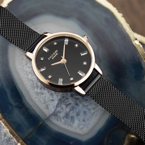 Buy Online Sonata Poze Quartz Analog Black Dial Mesh Strap Watch for ...