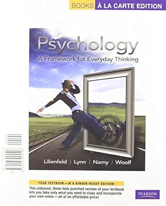 Buy Psychology: A Framework for Everyday Thinking, Books A La Carte ...