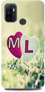 Ignite Back Cover for OPPO A53/CPH2127,M Loves L Name,M Name, L Letter ...