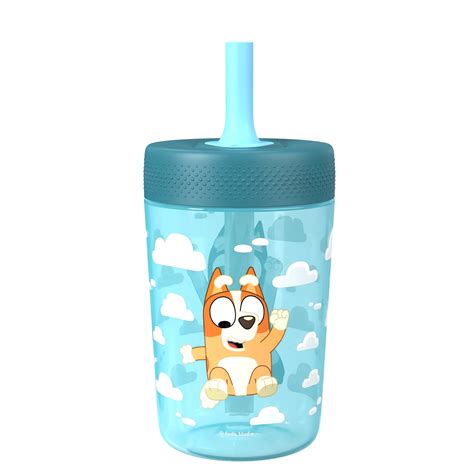 Bluey 12oz Leakproof Straw Capri Tumbler, Blue Kids Water Bottle - Walmart.com