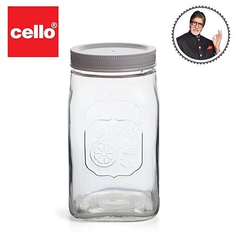 AM0656 CELLO Classic Canister Glass Jar 1000ml – Amd-Deodap