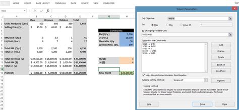 Image result for Examples of Solver Add-In