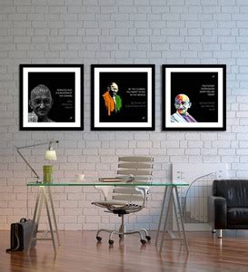 AD Mahatma Gandhi Wall Poster For Room Paper Print - Personalities ...