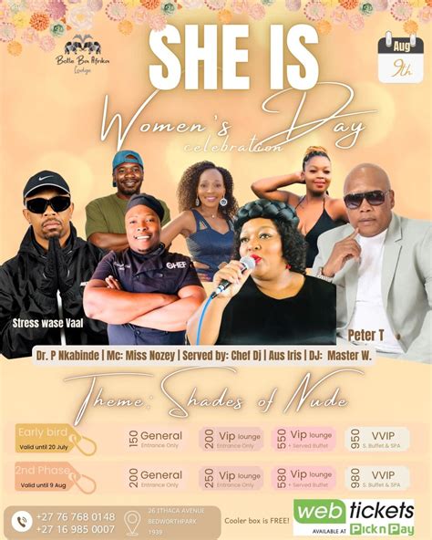 Botle Ba Afrika Lodge_SHE IS_Women’s Day Event , Bedworth Park, Gauteng ...