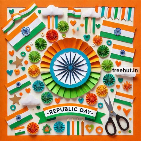 Indian Republic Day Paper Craft Ideas, 26 January Classroom Activities