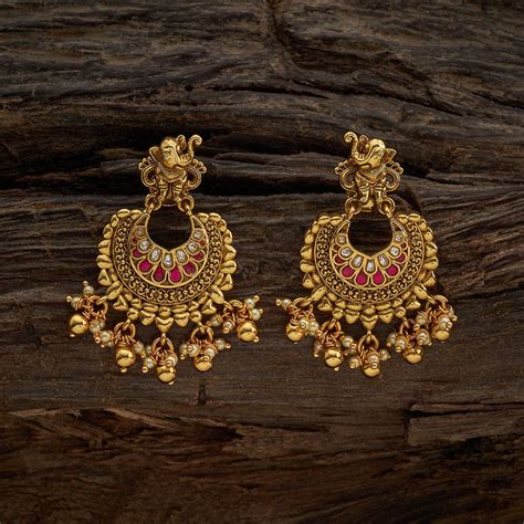 Ethnic Chandbali Earrings Designs | Buy Silver Chandbali Earrings