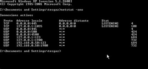 Lista das portas abertas - CCM