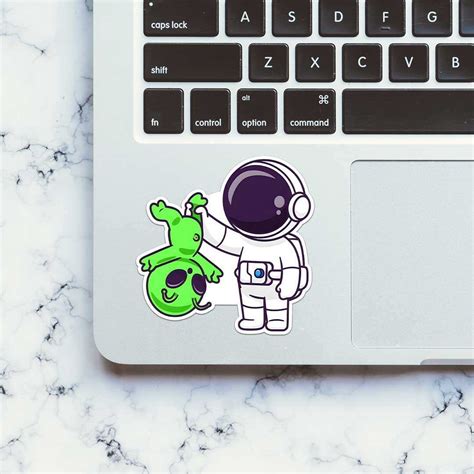 Buy Astronaut Caught Alien Sticker Online | Premium Waterproof Vinyl ...